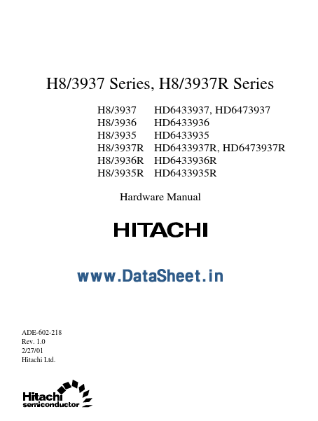 HD6433937R Hitachi