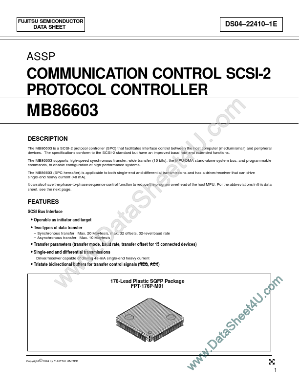 MB86603 Fujitsu Microelectronics