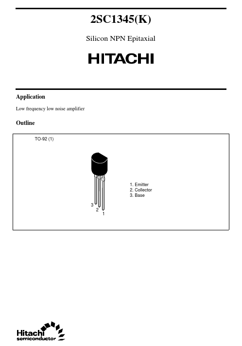 2SC1345 Hitachi Semiconductor