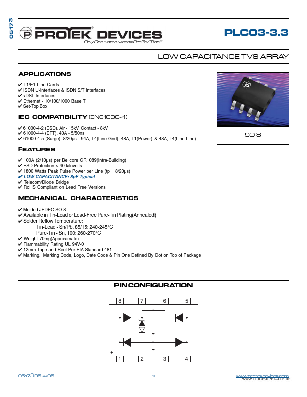 PLC03-3.3 Protek Devices