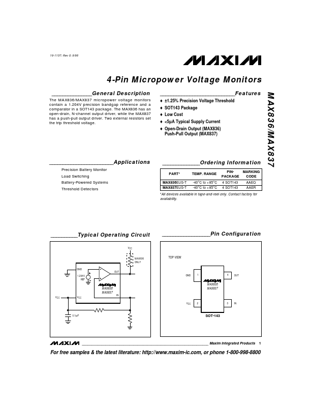MAX836 Maxim
