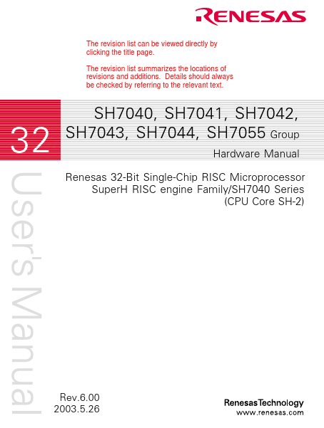 SH7043 Renesas Technology