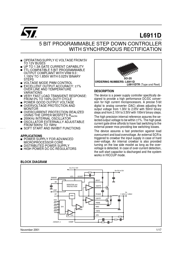 L6911D STMicroelectronics