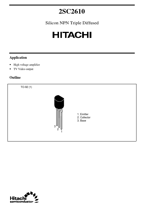 2SC2610 Hitachi Semiconductor