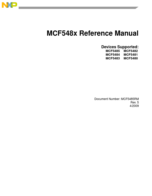 MCF5484 Freescale Semiconductor