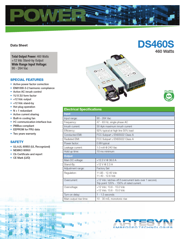 DS460S-3-004 Artesyn