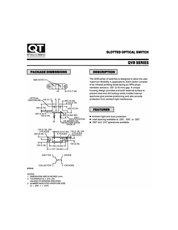 QVB11124 QT Optoelectronics