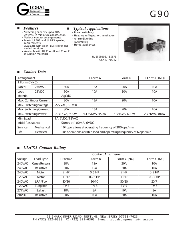 G901AS-DC24-NIL2 Global Components