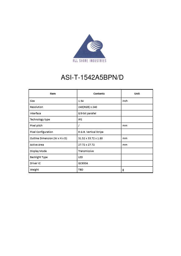 ASI-T-1542A5BPN