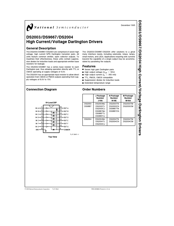 DS2004 National Semiconductor