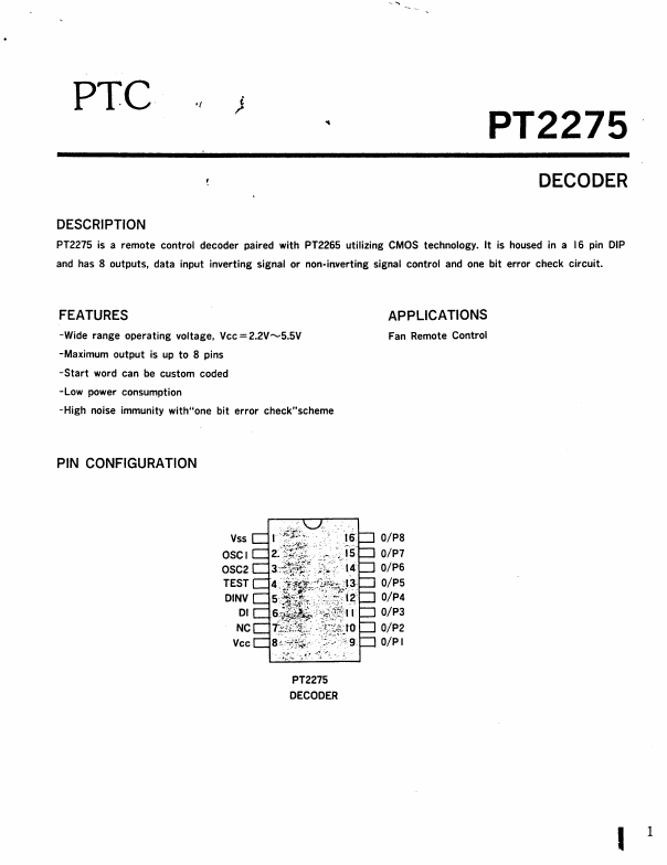 PT2275 Princeton Technology