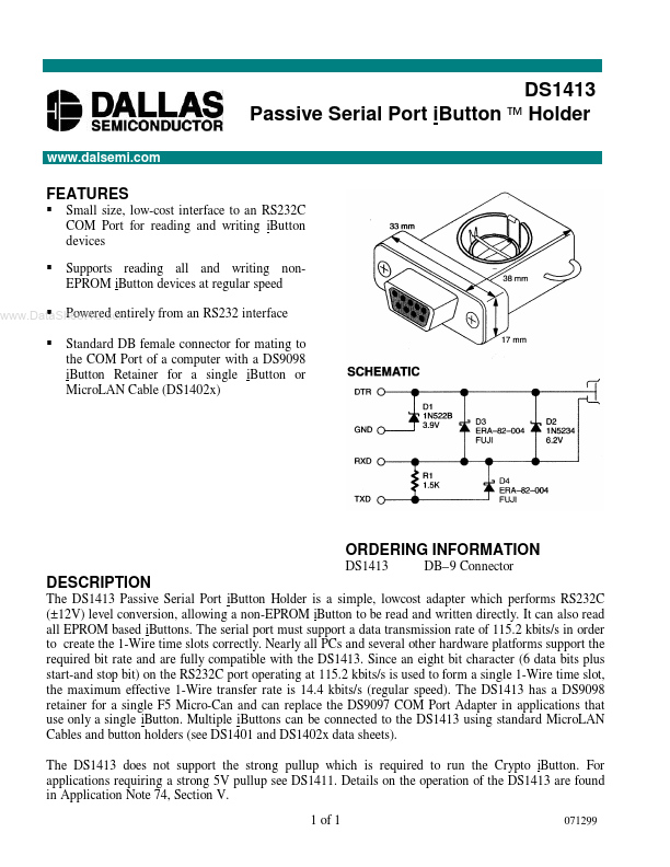 DS1413 Dallas Semiconductor