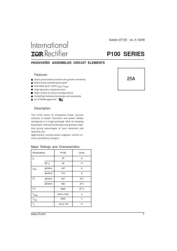 P122 International Rectifier