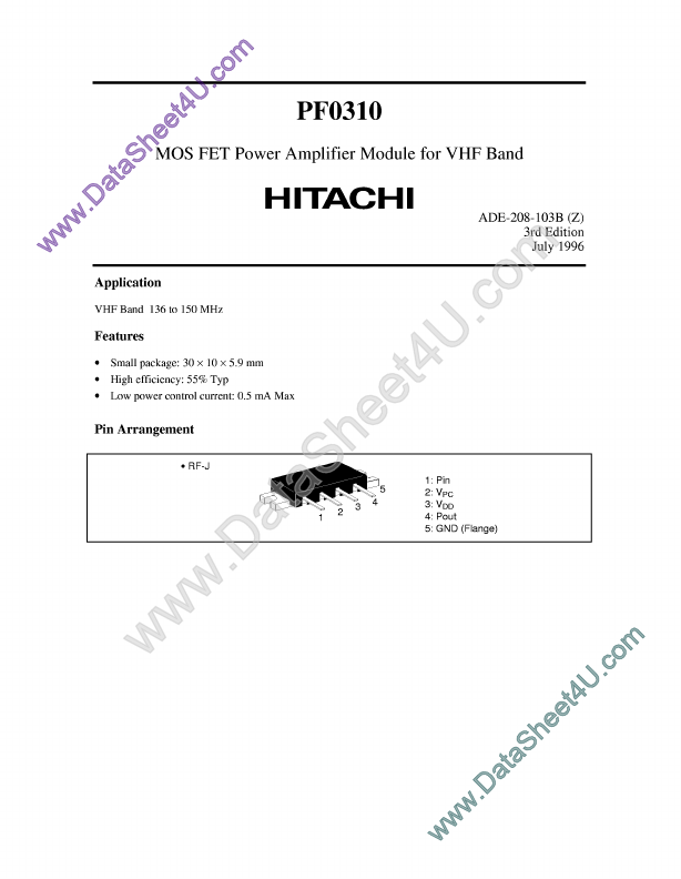 PF0310 Hitachi Semiconductor