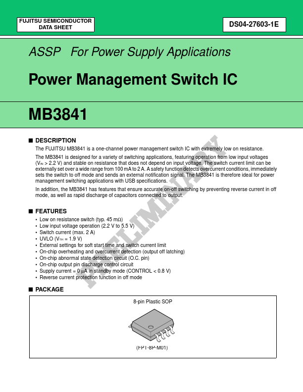 MB3841 Fujitsu Media Devices