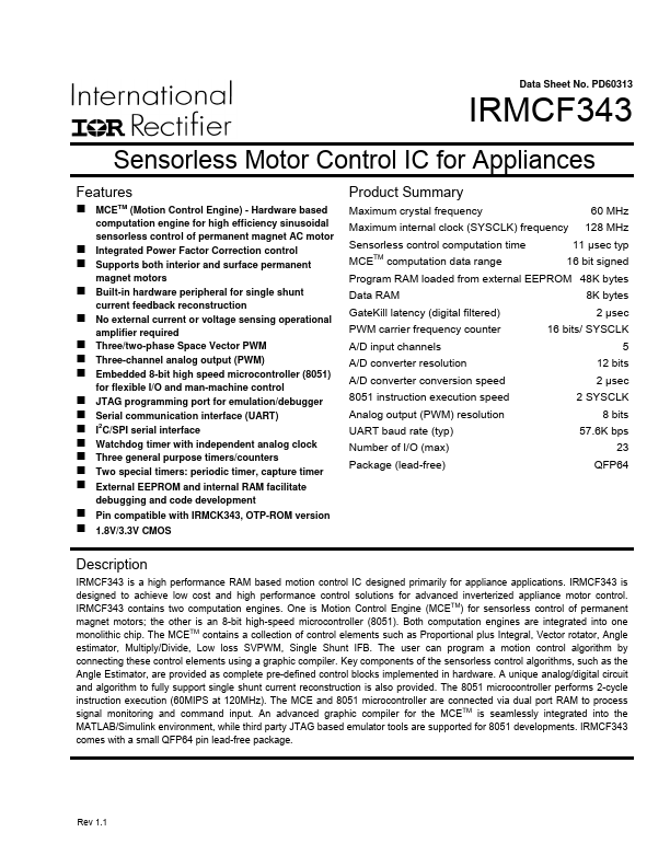 IRMCF343 International Rectifier