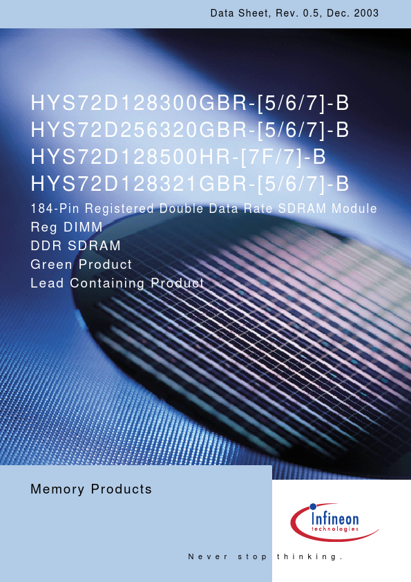 HYS72D128300GBR-6-B Infineon