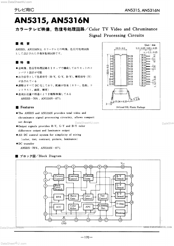 AN5316N Matsushita Electric