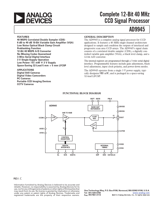 AD9945 Analog Devices