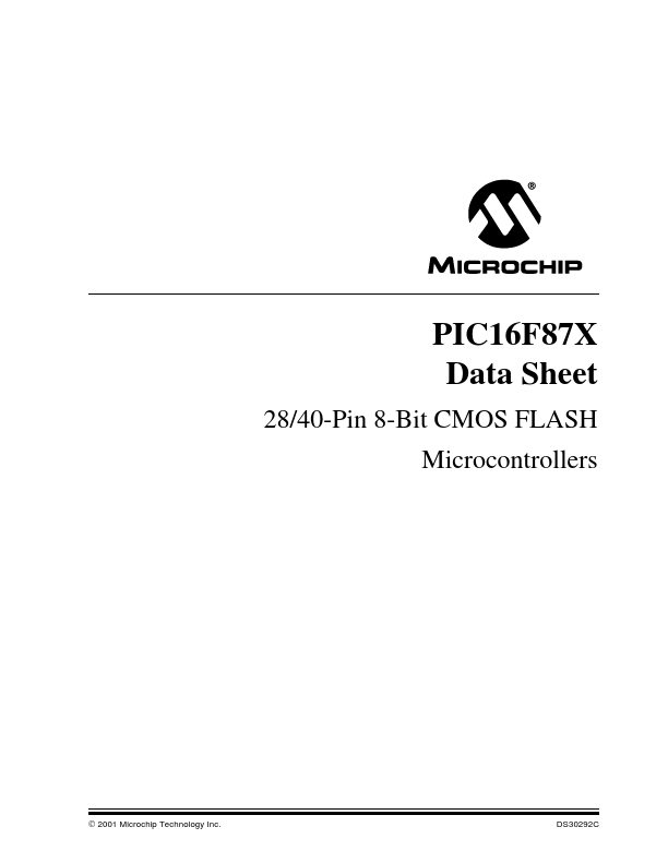 PIC16LF877 Microchip Technology