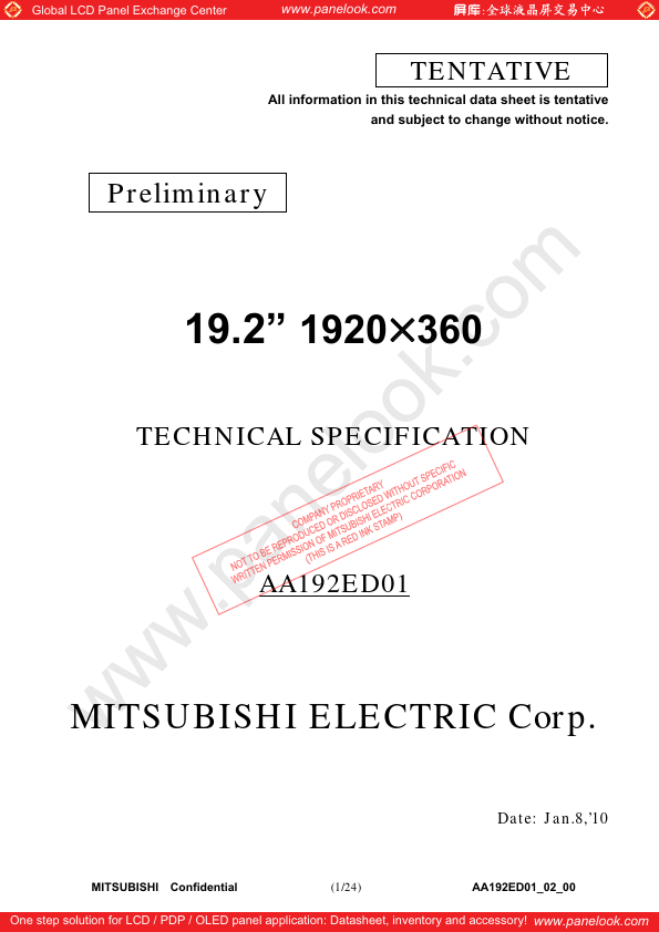 AA192ED01 Mitsubishi