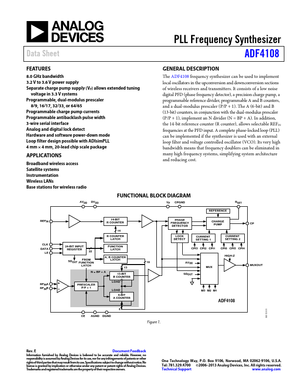 ADF4108 Analog Devices