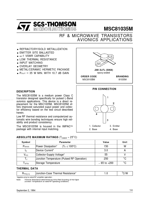 MSC81035M STMicroelectronics