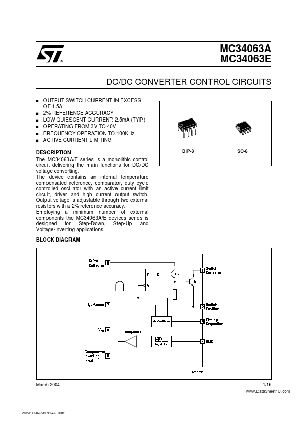 MC34063E ST Microelectronics