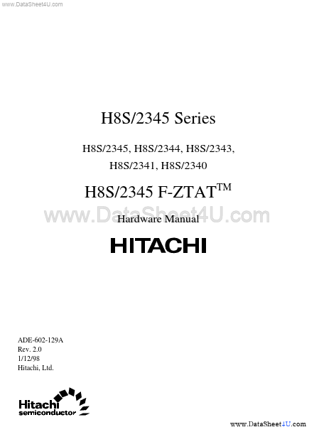 HD6472341 Hitachi Semiconductor