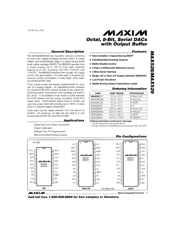 MAX529 Maxim
