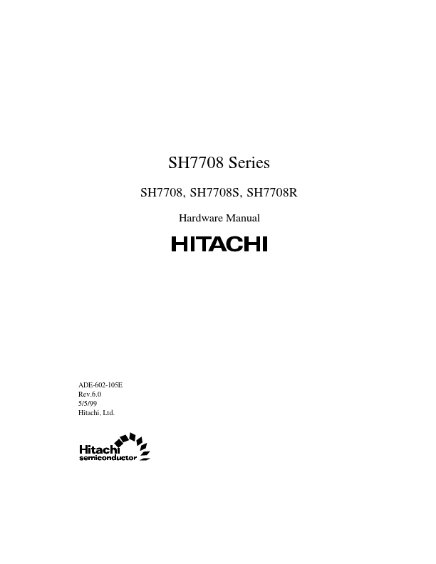 SH7708S Hitachi Semiconductor