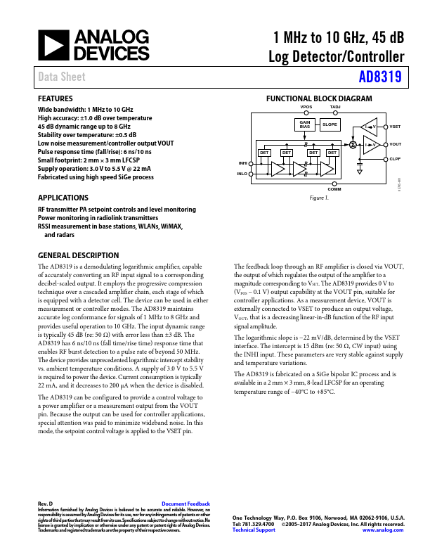 AD8319 Analog Devices