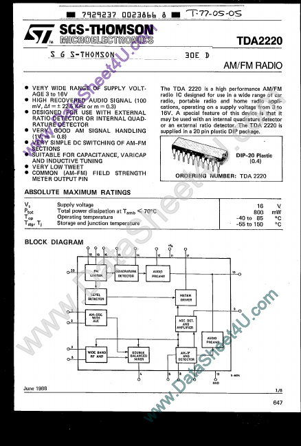 TDA2220 ST Microelectronics