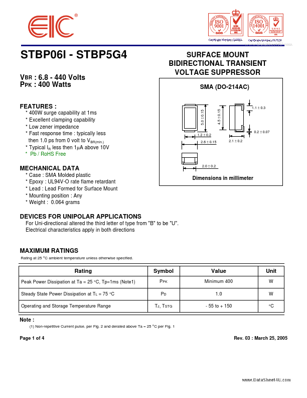 STBP08C EIC