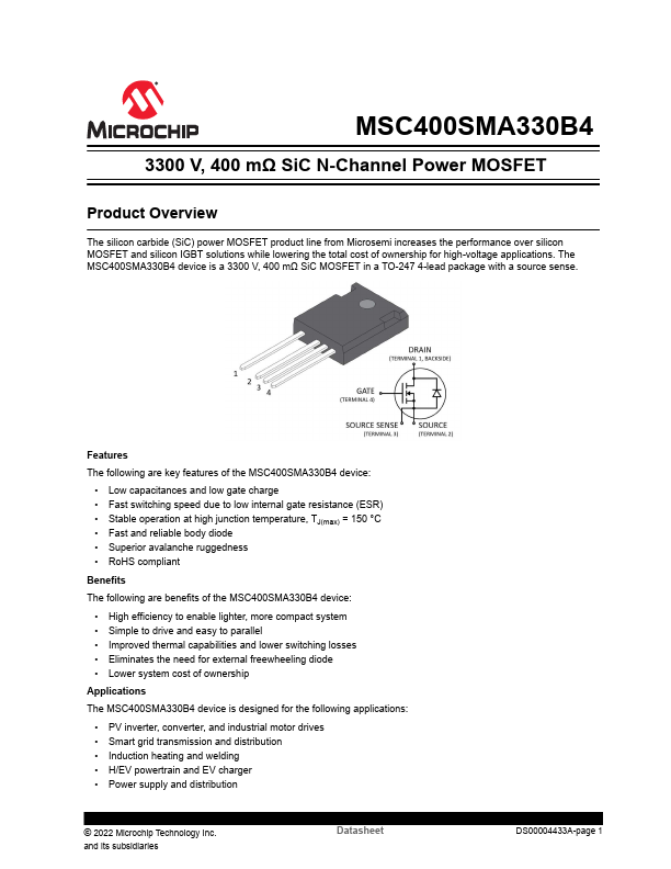 MSC400SMA330B4 Microchip