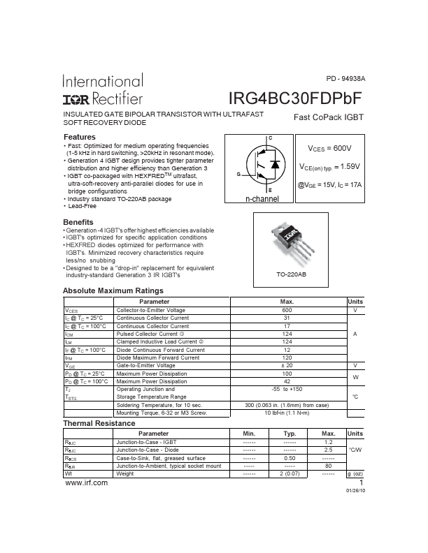 IRG4BC30FDPBF