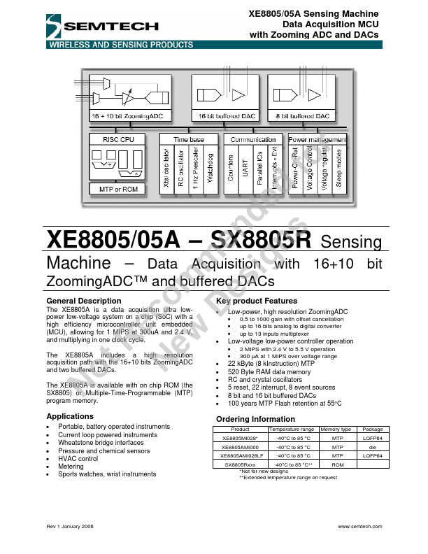 XE8805 Semtech