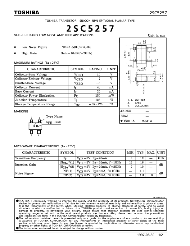 2SC5257 Toshiba Semiconductor