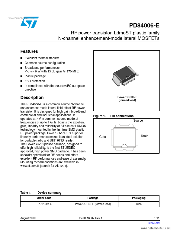 PD84006-E ST Microelectronics