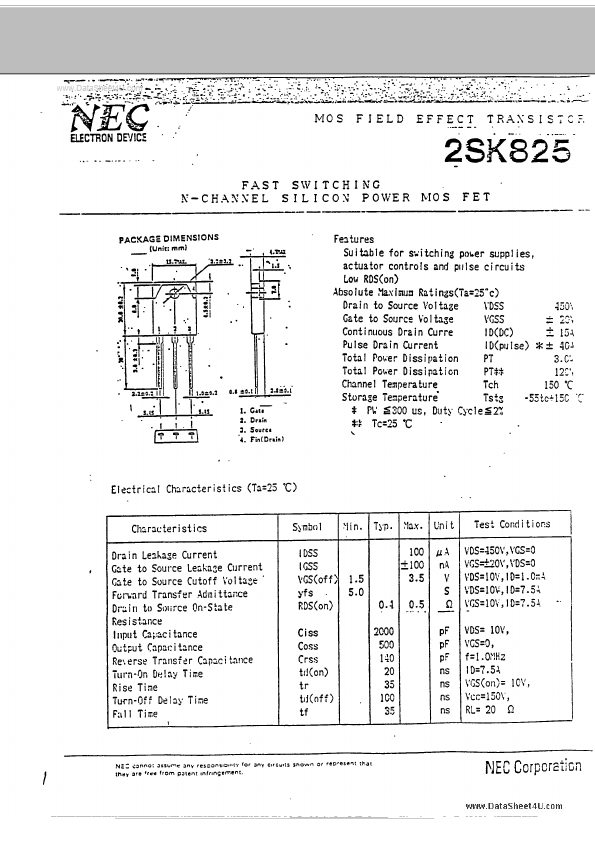 K825 NEC