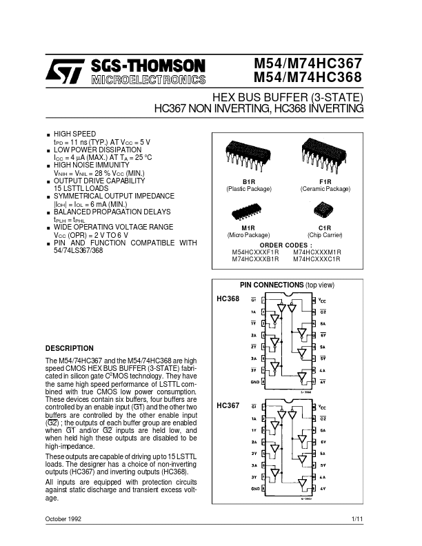 M74HC367 ST Microelectronics