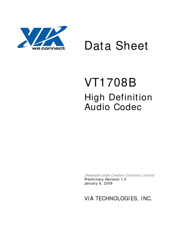 VT1708B VIA