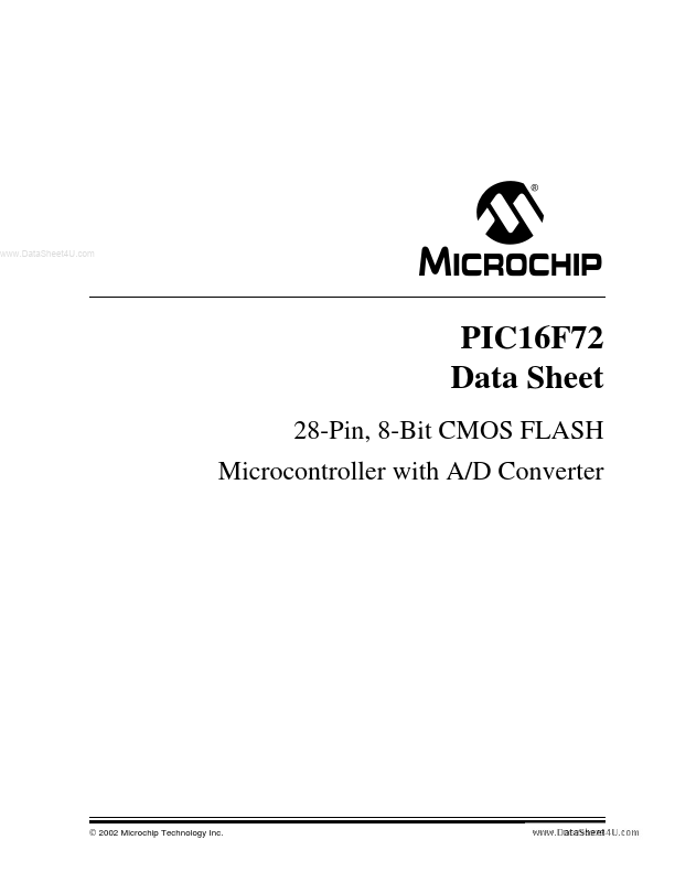 16F72 Microchip Technology