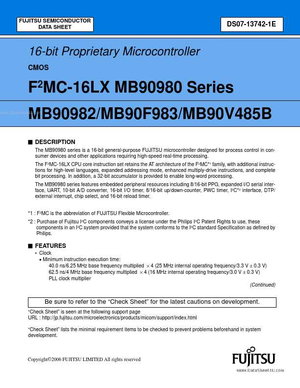 MB90V485B Fujitsu Media Devices