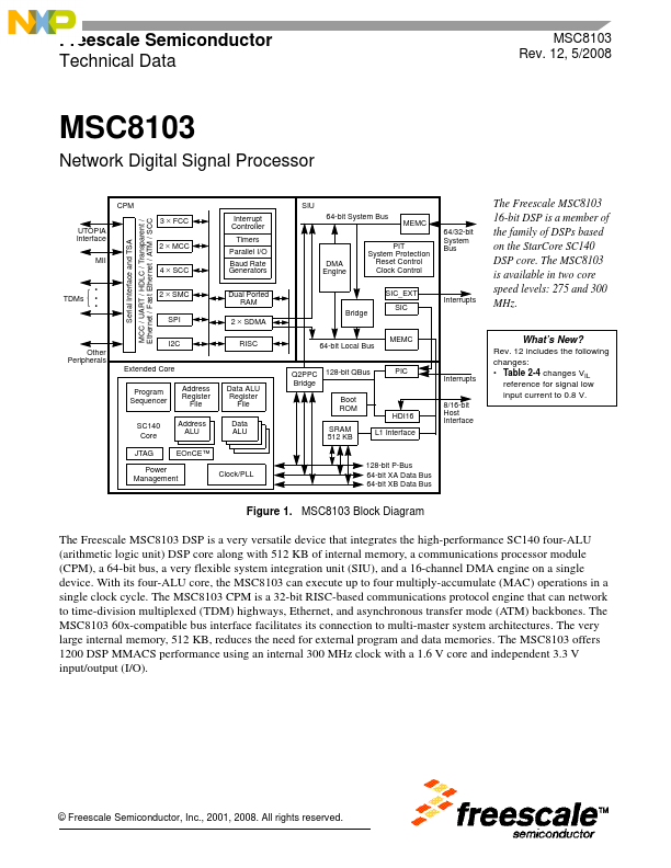 MSC8103 Freescale Semiconductor