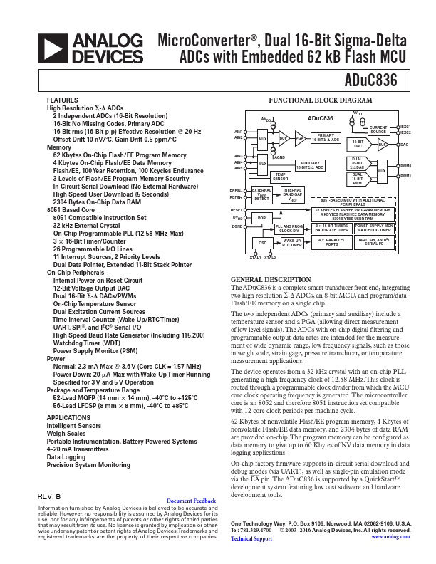 ADuC836 Analog Devices