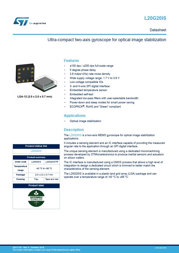 L20G20IS STMicroelectronics