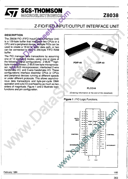 Z8038 ST Microelectronics