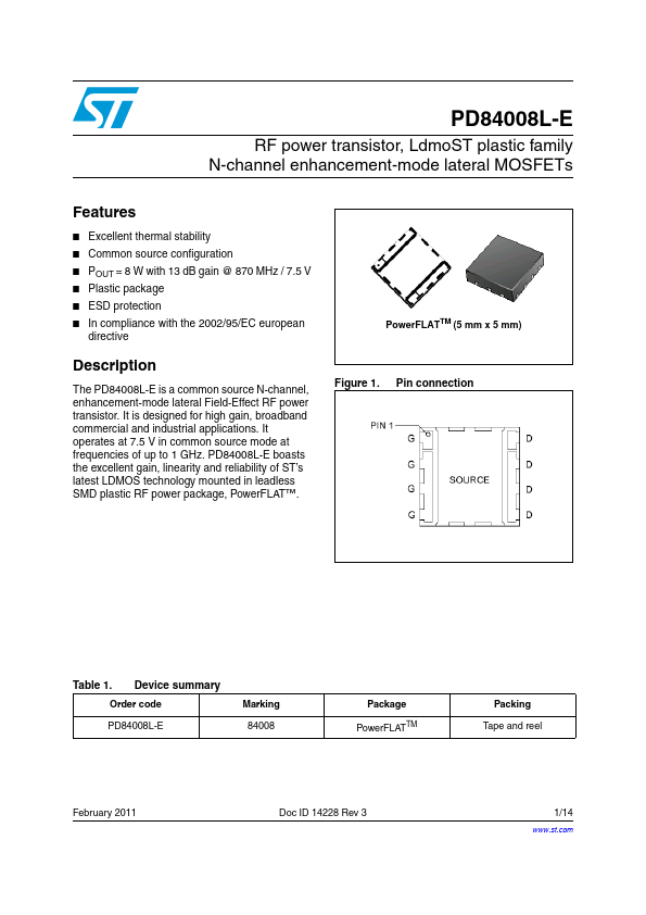 PD84008L-E ST Microelectronics