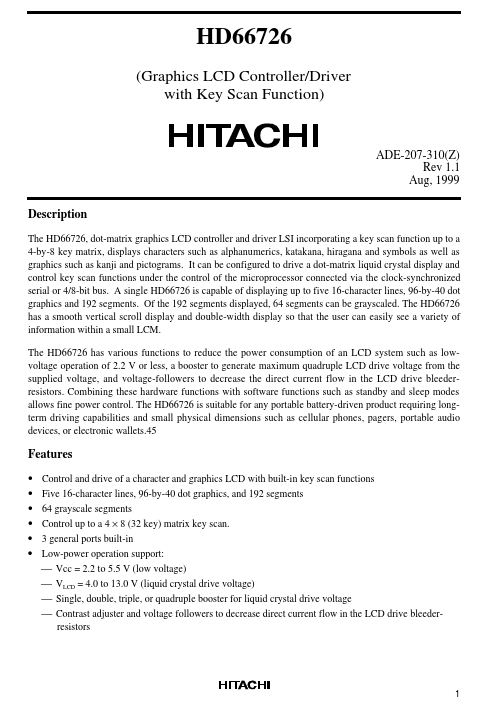 HD66726 Hitachi